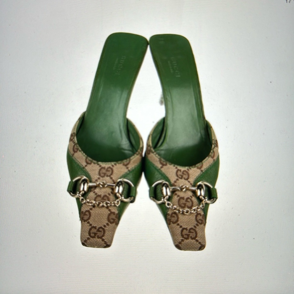 Gucci GG Leather Mules